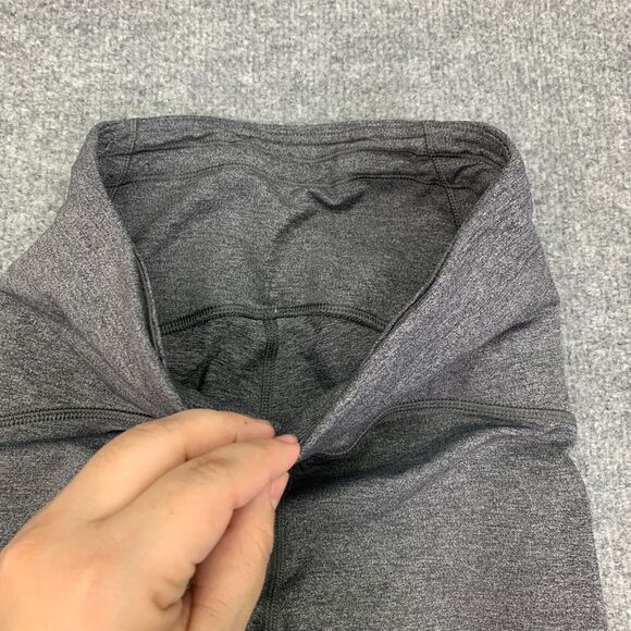 Lululemon Tights Womens 4 Gray Heather Motionful High Waist 7/8 Yoga Paneled - Picture 4 of 15